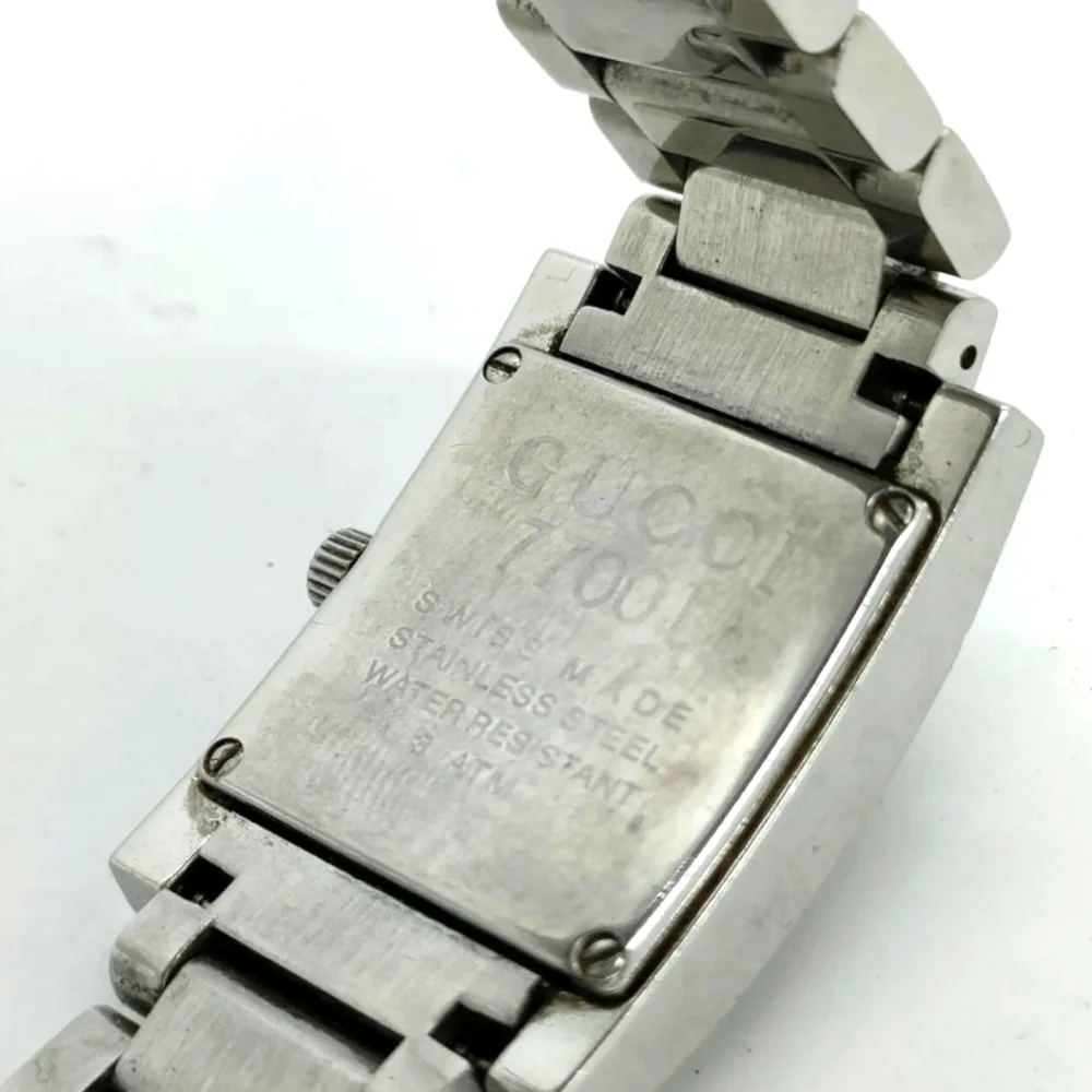 Gucci Watch  7700L 23mm Women's Black X Silver